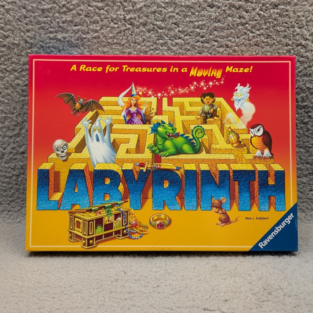 Labyrinth Board Game 2007 Ravensburger Complete Game German Instruction Open Box